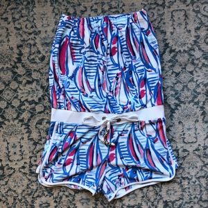 Lilly Pulitzer Red Right Return Romper